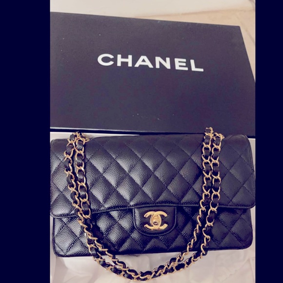CHANEL Handbags - Chanel caviar double classic flap